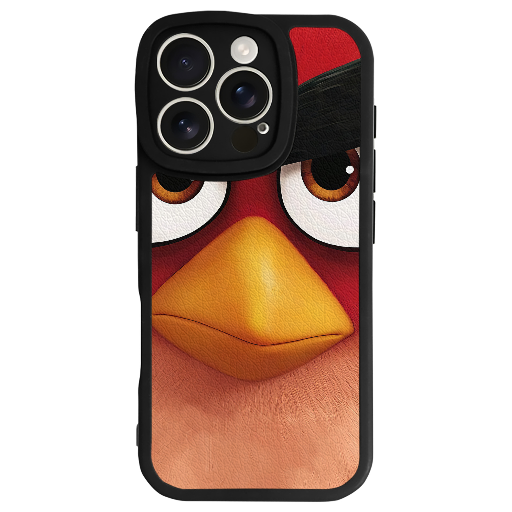 （画像用） Angry Birds アングリーバード 【iPhone 16シリーズ対応】シリコンスマホケース（レザー調） 材質：シリコン